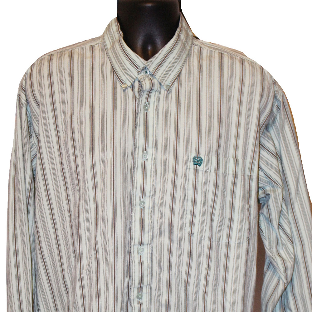 Cinch Button Down Shirt XL Men's Flip Cuff
